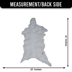 Luxurious Brown and White Goat Hide Rug | Handcrafted Premium Goatskin Rug - Sustainable, Eco-friendly, Hypoallergenic, Non-slip Suede Back - Celestial Leather Limited