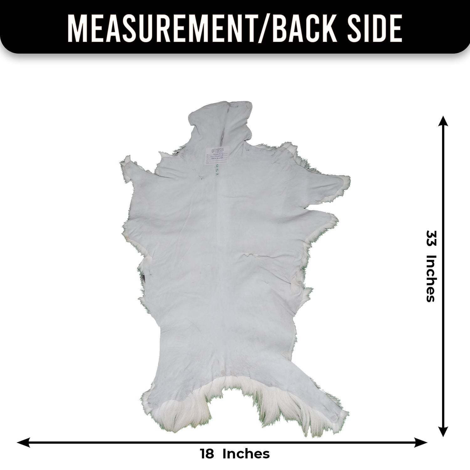 Rustic Black and White Goat Hide Rug - Perfect for Floor or Wall Décor