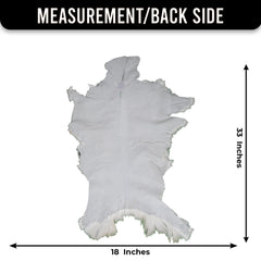 Rustic Black and White Goat Hide Rug - Perfect for Floor or Wall Décor