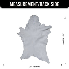 Luxurious Black and White Goat Skin Rug - Natural Hair-On Leather for Home Styling