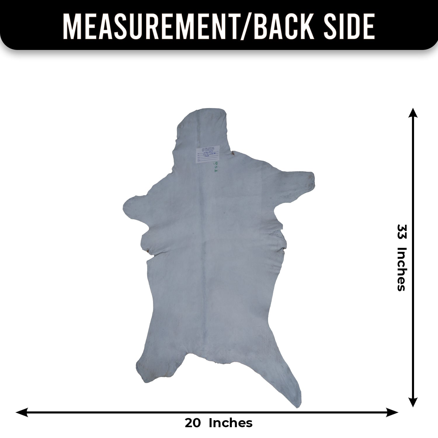 Goat Skin Rug: Tri-Color genuine Goat hide rug