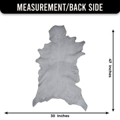 Natural Hair-On Dark Brown Goat Skin Rug - Elegant and Durable for Any Room