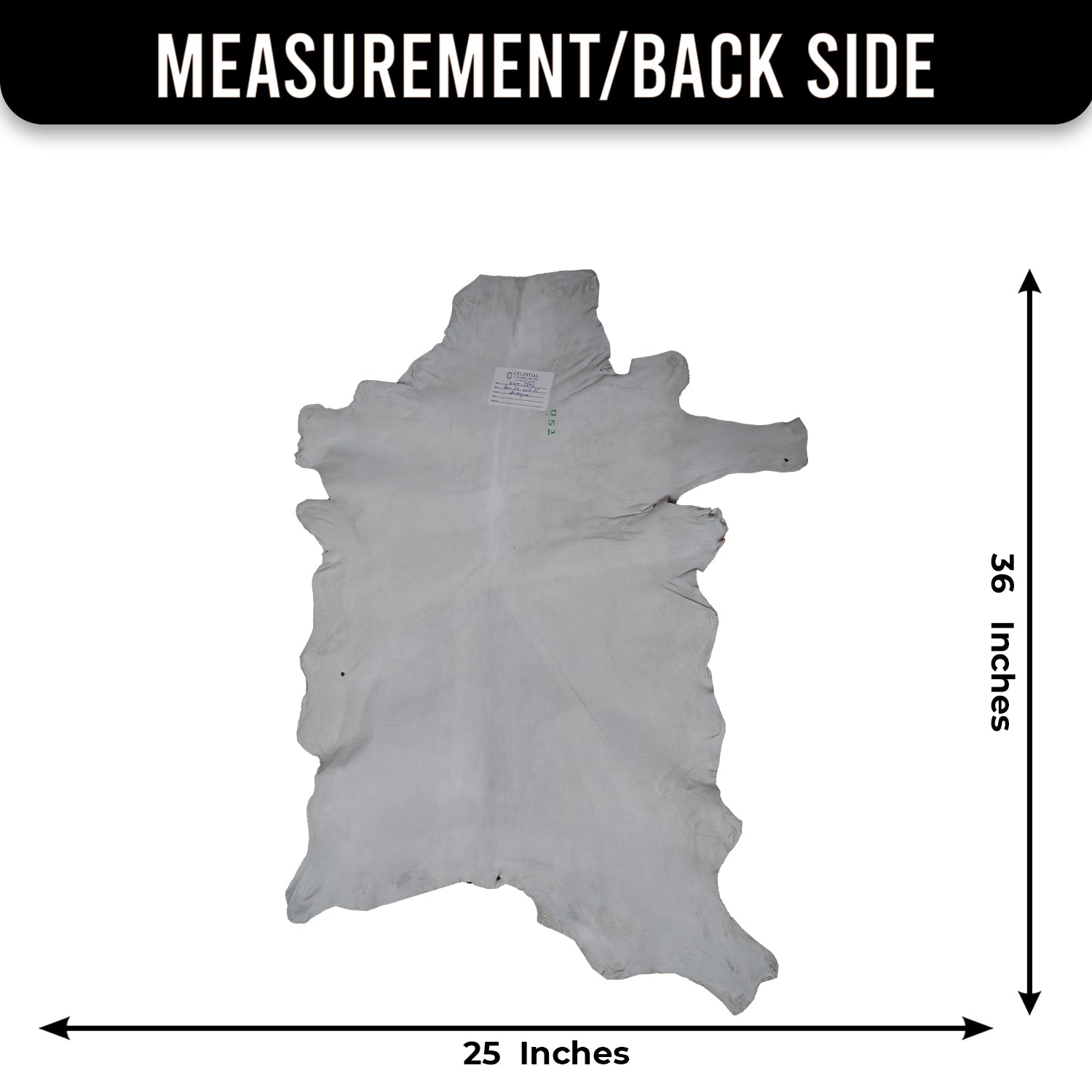 Goat Skin Rug: Tri-Color genuine Goat hide rug