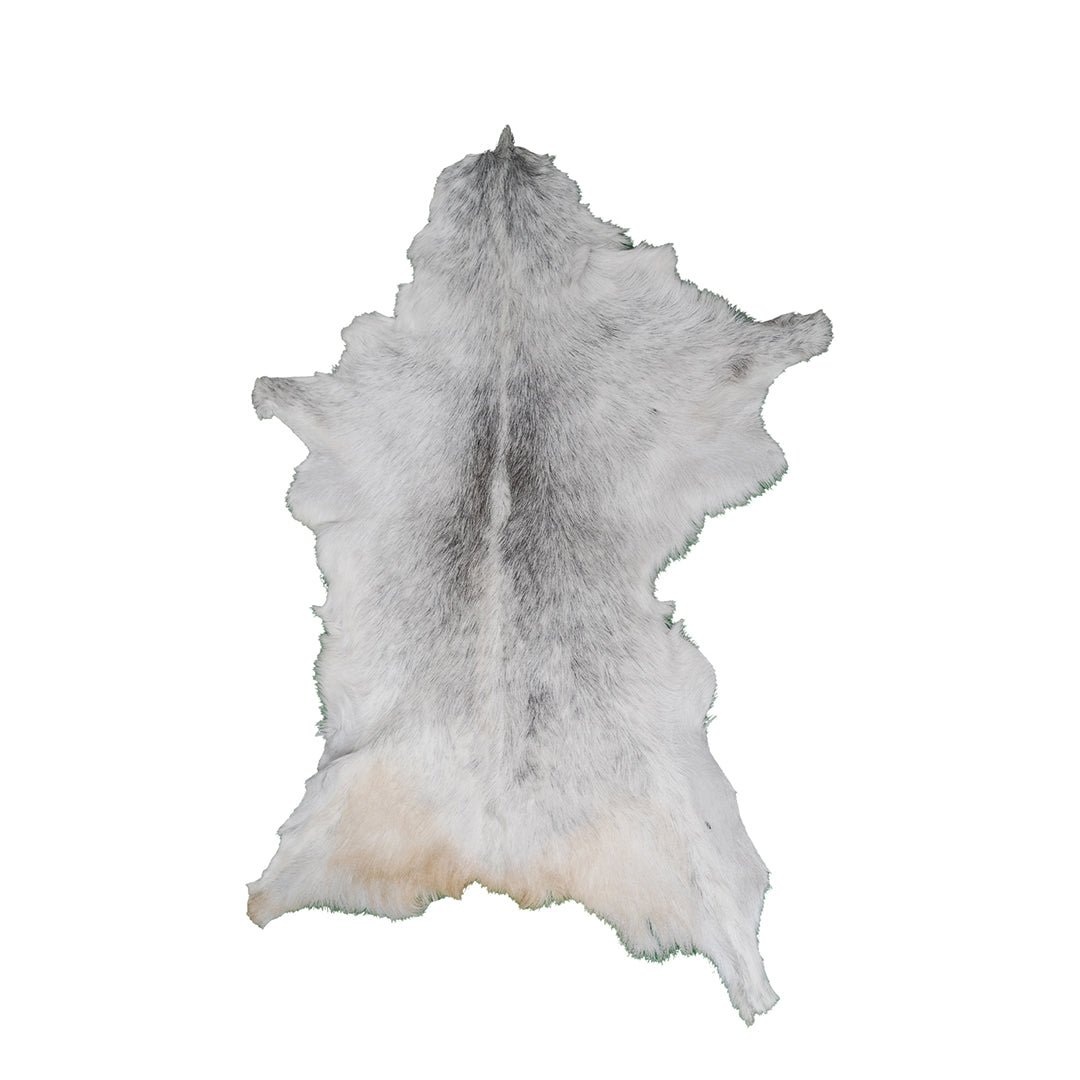 Luxury Grey Goat Skin Rug - Hypoallergenic Non-Shedding Floor Rug with Suede Back for Safety - Handmade Eco-Friendly Home Decor - Celestial Leather Limited