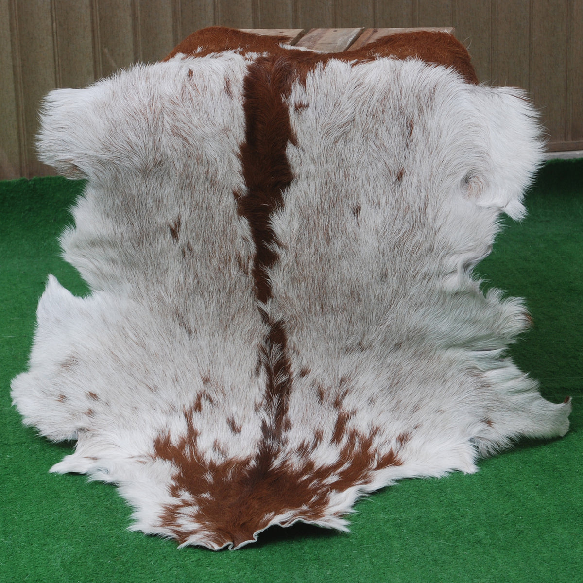 Dark Brown Rug - Soft, Durable, and Eco-Friendly - Handmade Pure Goat Skin Floor Rug - Non-Slip Suede Back
