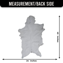 Authentic Dark Brown Goat Hide Rug - Unique Pattern for Modern and Classic Décor