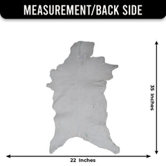 Luxury Brown & White Goat Skin Rug Handmade from Pure Goat Skin Leather - Soft, Durable, Eco-Friendly, Unique Colour Variations - Celestial Leather Limited