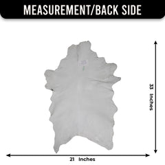 Authentic Hair-On Goat Skin Rug - Black and White Pattern for Luxe Décor