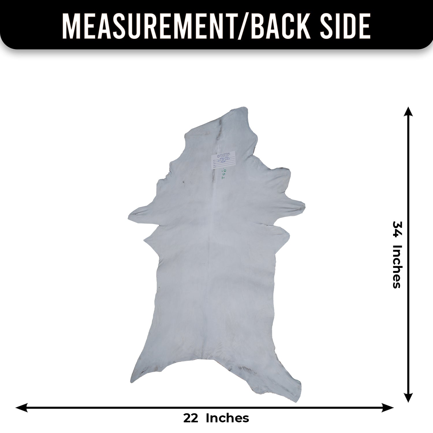 Goat Skin Rug: Tri-Color genuine Goat hide rug