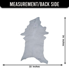 Goat Skin Rug: Tri-Color genuine Goat hide rug