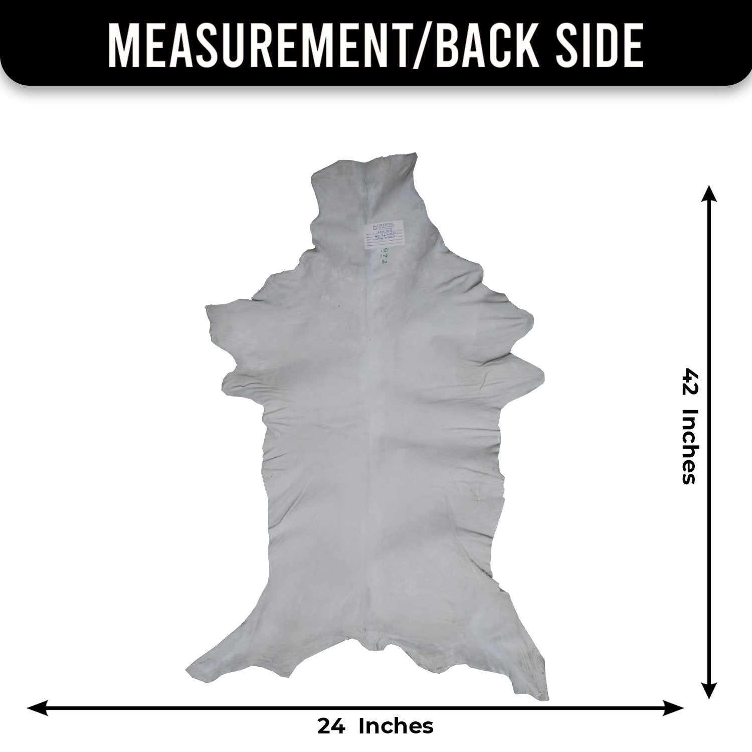 Luxurious Grey and White Goat Skin Rug - Eco-Friendly and Hypoallergenic Natural Leather Wall Decor - Soft, Kid & Pet-Friendly, Non-Slip