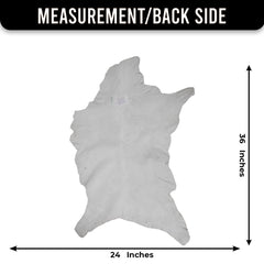 Premium Dark Brown Goat Hide Rug - Soft and Durable for Sophisticated Interiors