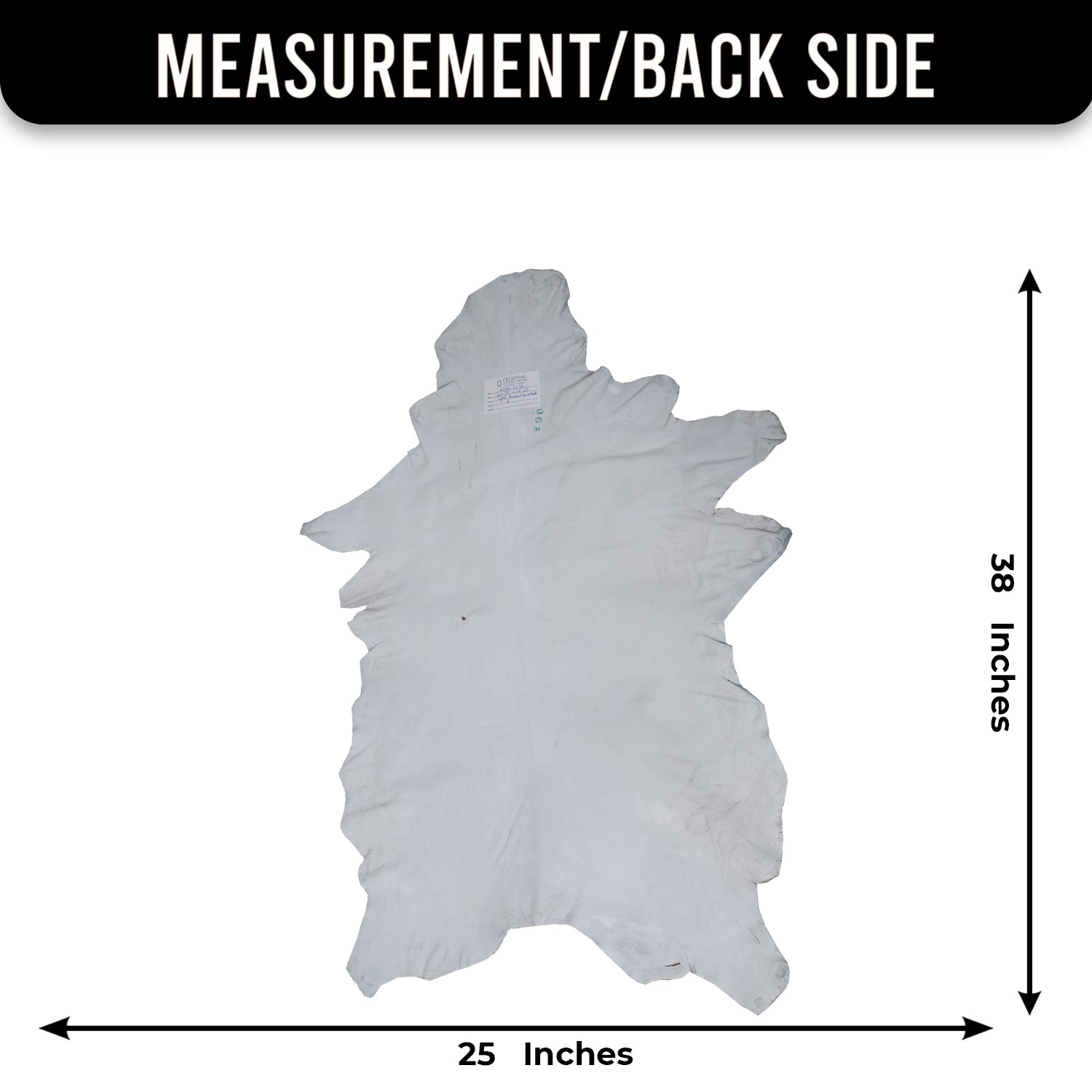 Premium Brown and White Goat Skin Rug - Genuine Hair-On Leather for Rustic Décor