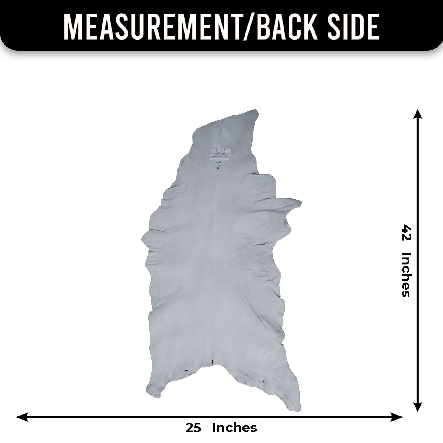 Luxurious Dark Brown Goat Skin Rug - Genuine Hair-On Leather for Elegant Décor