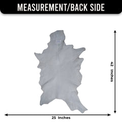 Brown Rug - Soft, Durable, and Eco-Friendly - Handmade Pure Goat Skin Floor Rug - Non-Slip Suede Back