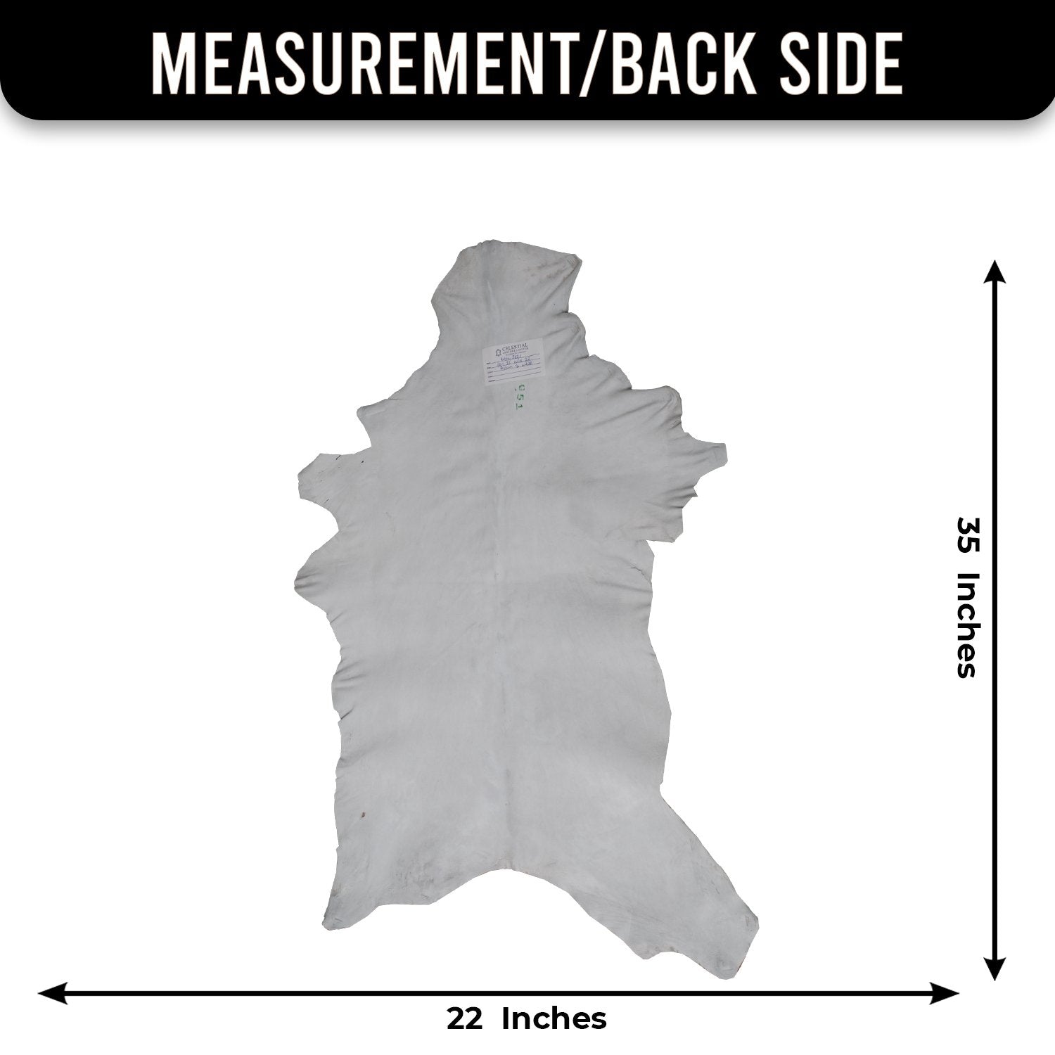 Luxurious Brown & White Goat Skin Rug - Soft, Durable, and Eco-Friendly - Handmade Pure Goat Skin Floor Rug - Non-Slip Suede Back - Celestial Leather Limited