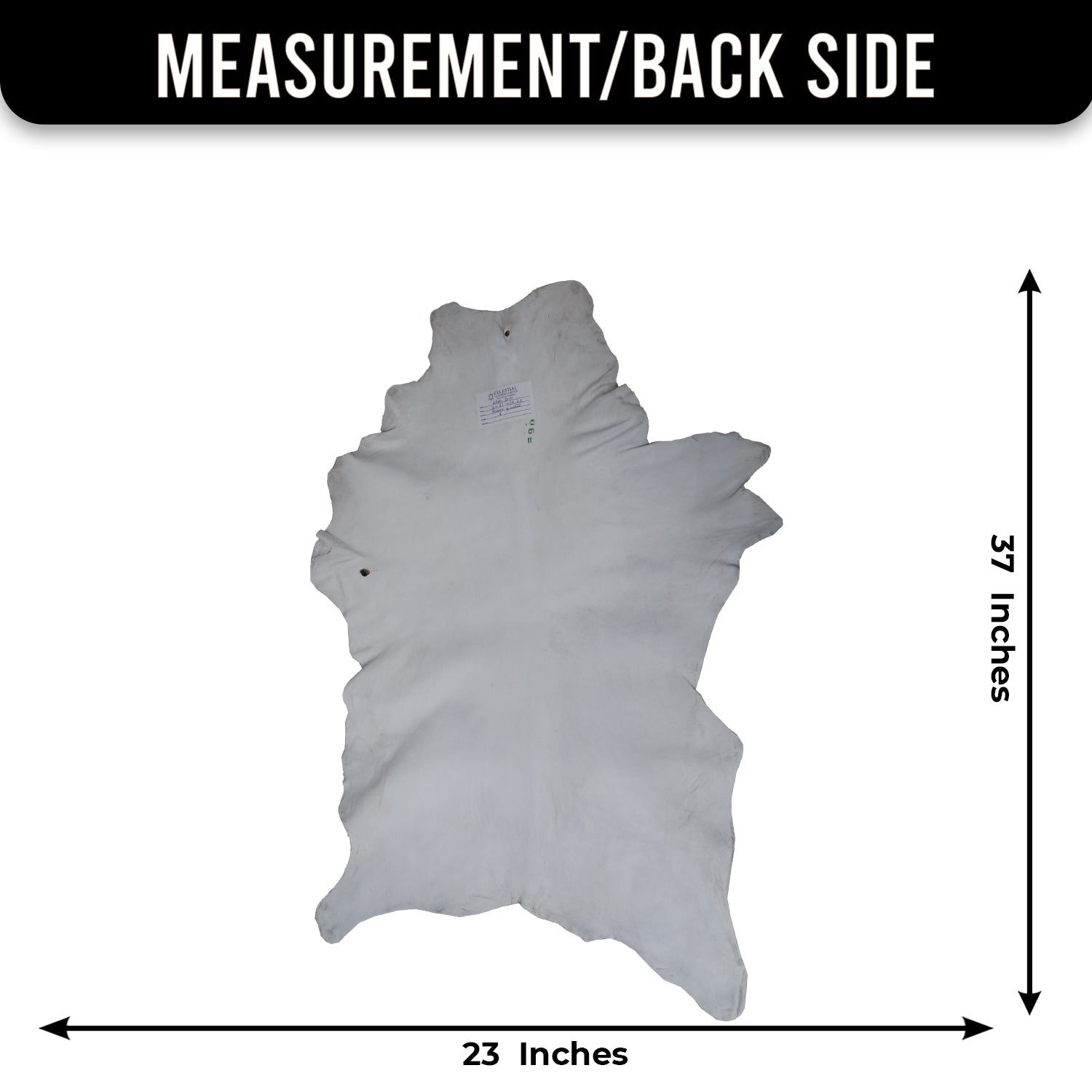 Authentic Dark Brown Goat Hide Rug - Unique Pattern for Modern and Classic Décor