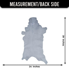 Black and Brown Handmade Goat Skin Rug – Rustic Charm for Your Home