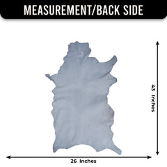 Dark Brown Rug - Soft, Durable, and Eco-Friendly - Handmade Pure Goat Skin Floor Rug - Non-Slip Suede Back