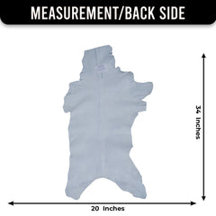 Decorative Black and White Goat Skin Rug - Genuine Leather for Sophisticated Spaces