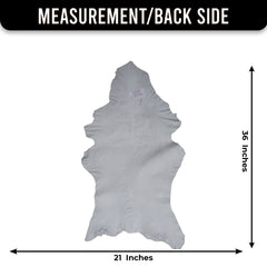 Authentic Hair-On Goat Skin Rug - Brown and White Pattern for Stylish Interiors