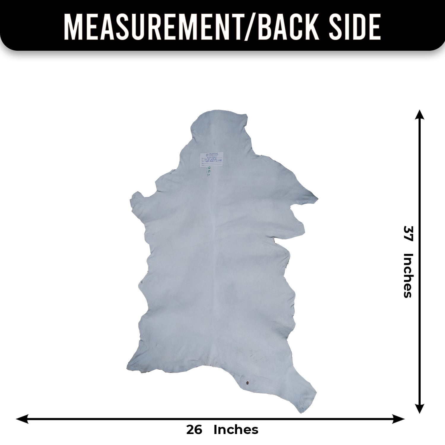 Natural Dark Brown Goat Hide Rug - Perfect for Modern and Rustic Spaces )