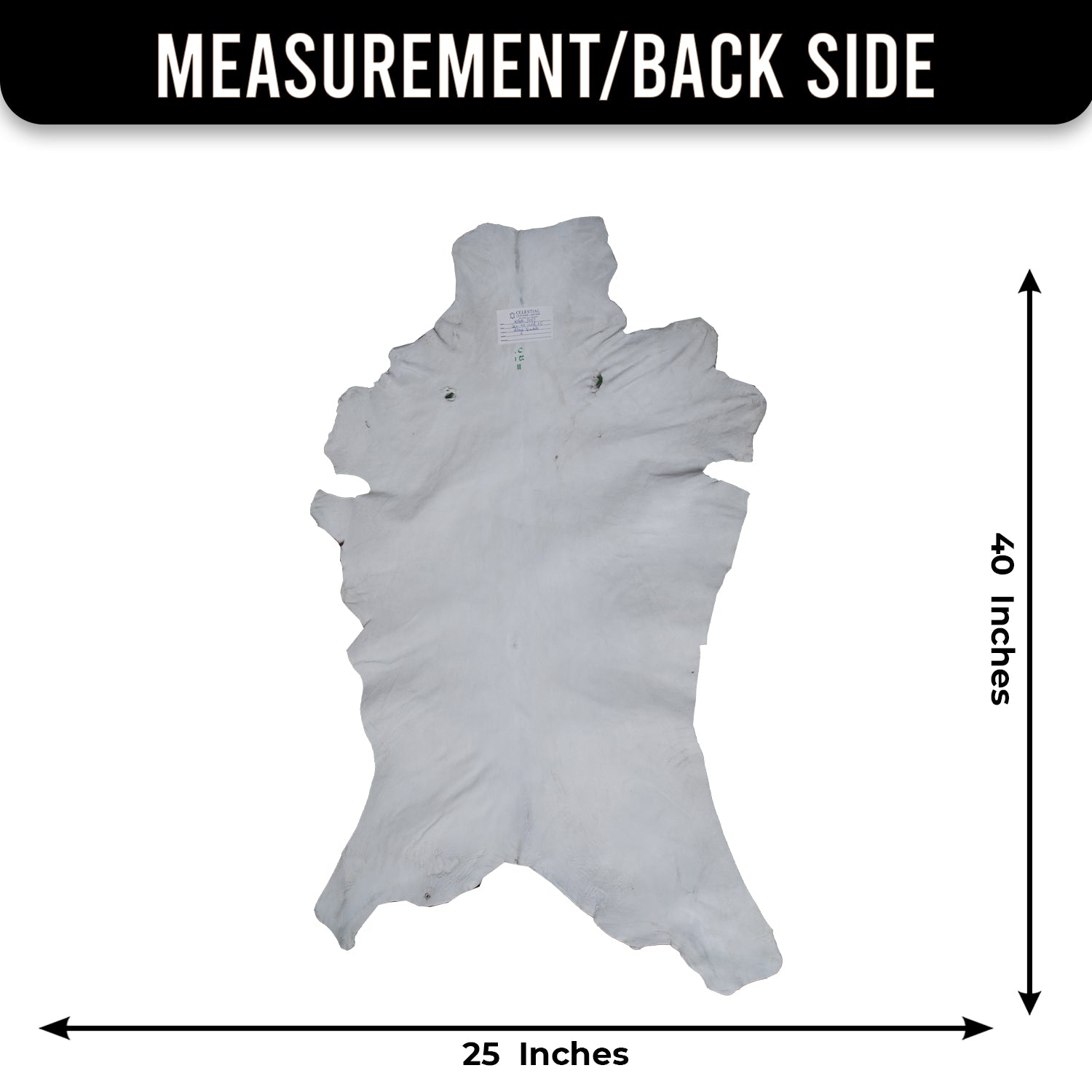 Luxurious Black and White Goat Skin Rug - Natural Hair-On Leather for Home Styling