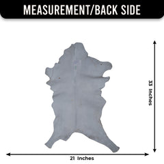 Luxurious Brown and White Goat Hide Rug - Natural Hair-On Leather for Home Styling