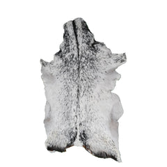 Stylish Black & White Goat Skin Rug - Modern Décor Floor Accent - Hypoallergenic - Eco-Friendly - Unique Statement Piece