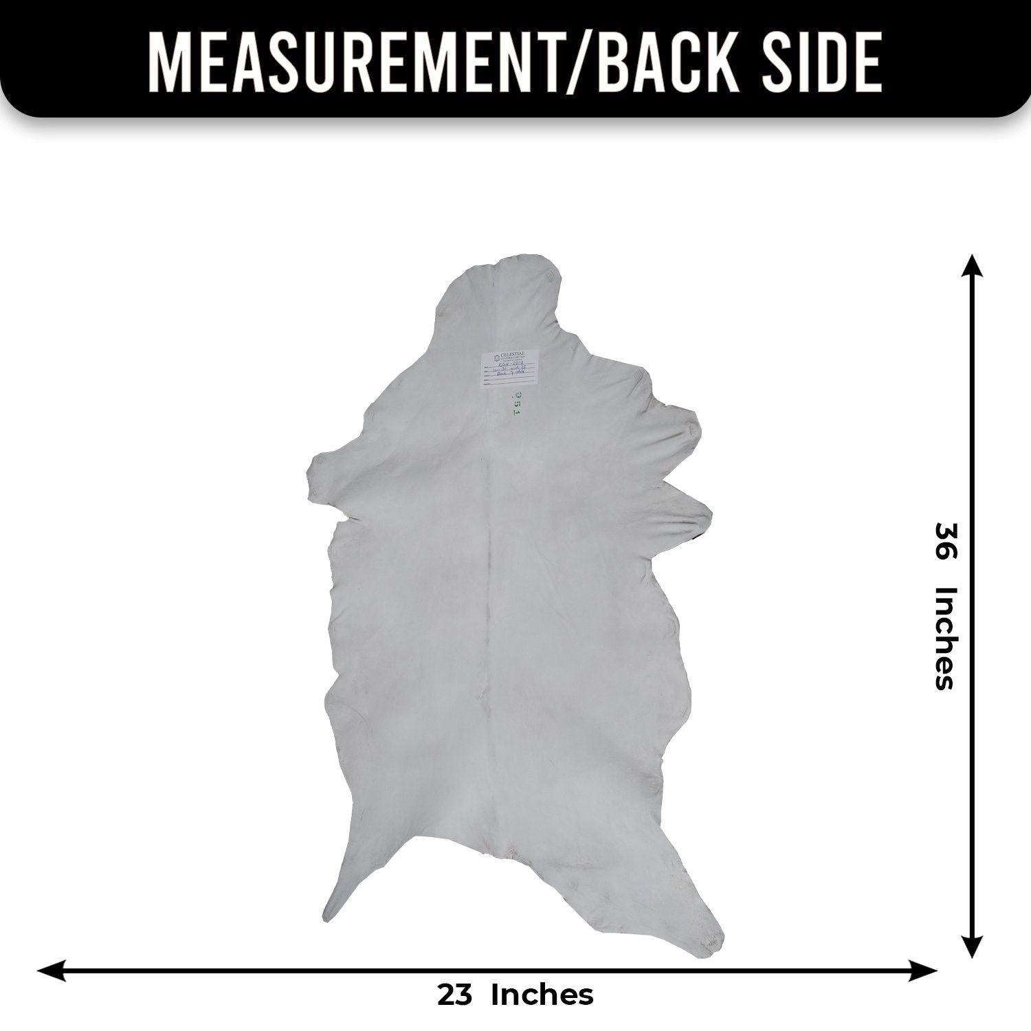 Serene Grey & White Goat Skin Rug - Natural Animal Hide Floor Decor with Suede Back - Sustainable, Eco-Friendly, and Hypoallergenic