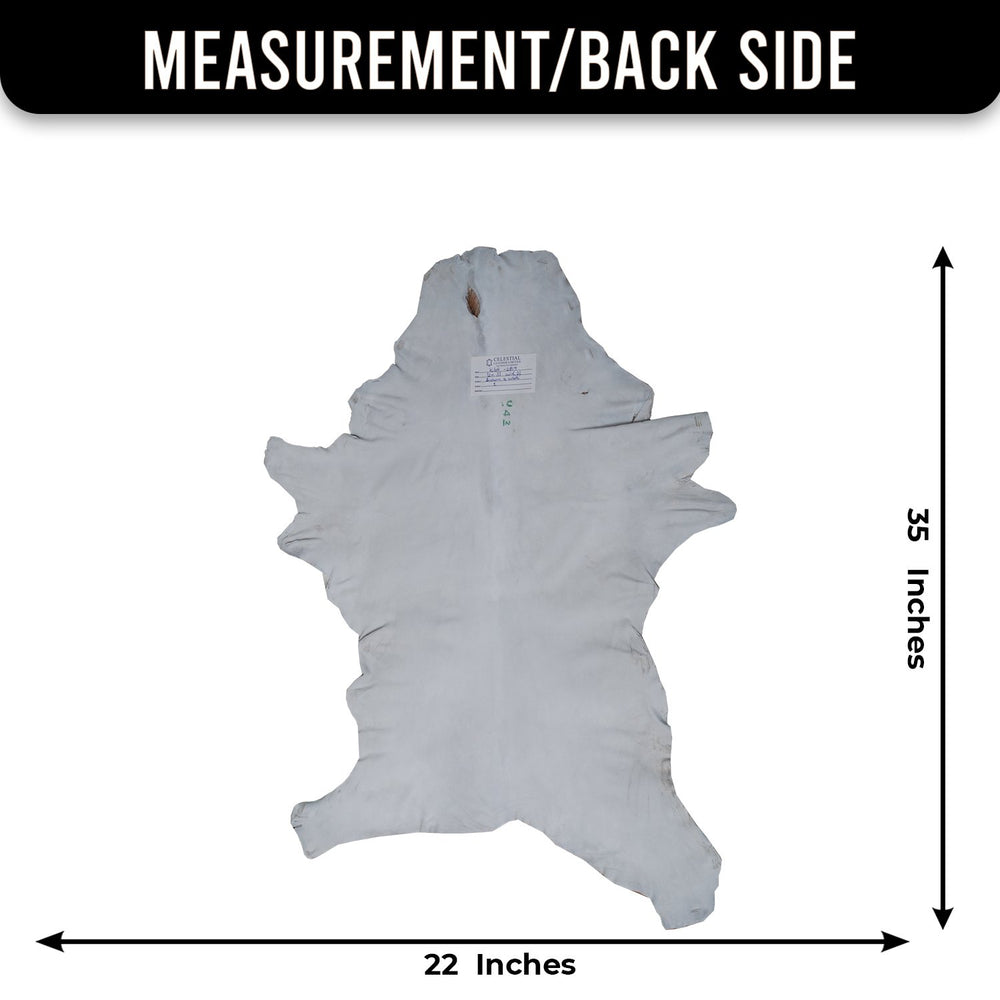 Luxurious Brown and White Goat Hide Rug - Premium Hair-on Goat Skin Rug - Handcrafted Elegance for Your Home - Eco-Friendly and Stylish - Celestial Leather Limited