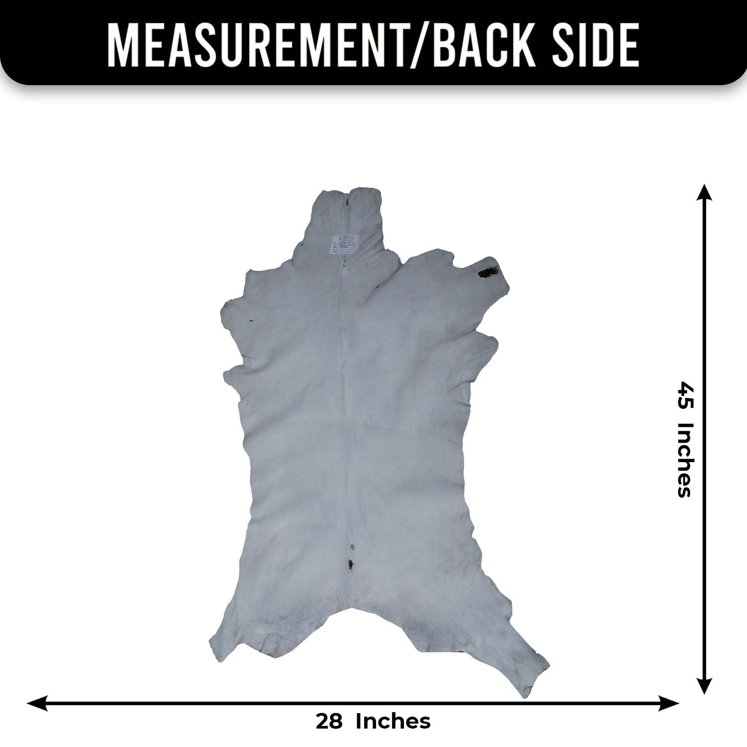 Luxury Handmade Black Brown Goat Skin Rug - Unique & Stunning Statement Piece - Celestial Leather Limited