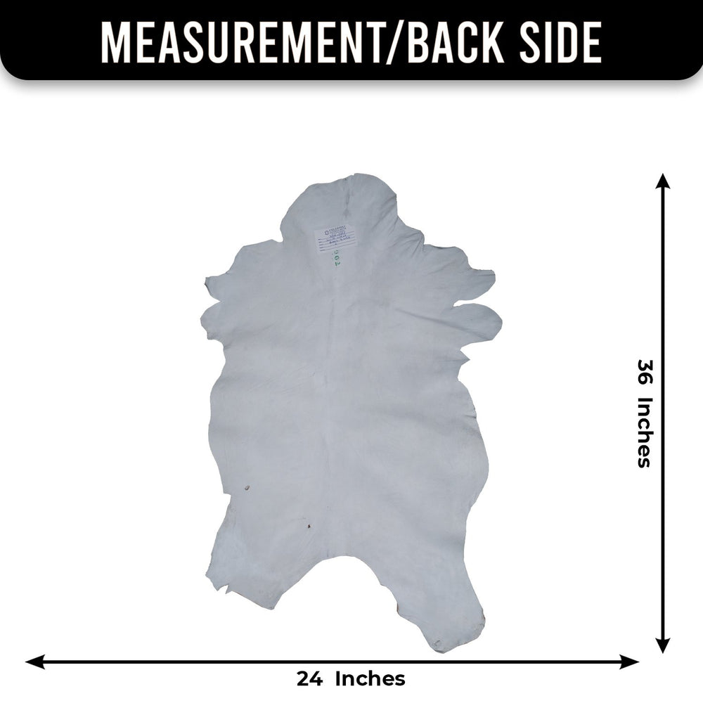 Luxury Brown and White Goat Hide Rug - Handpicked Premium Natural Goat Skin Rug with Unique Patterns and Non-Slip Suede Back - Celestial Leather Limited