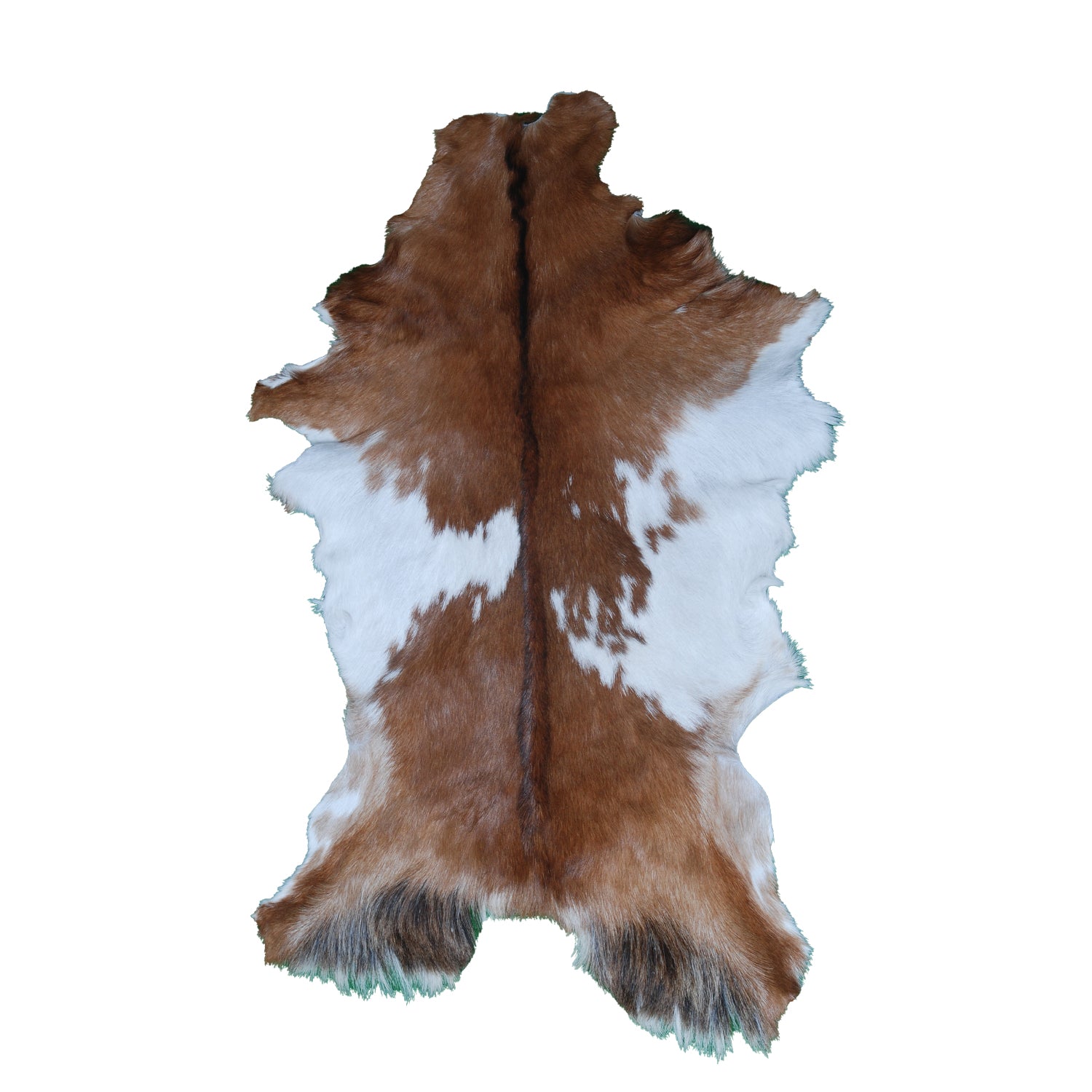 Handcrafted Dark Brown Goat Skin Rug – Authentic Elegance for Your Home