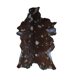 Handcrafted Dark Brown Goat Skin Rug – Authentic Elegance for Your Home