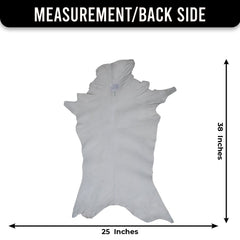 Luxurious Brown & White Goat Skin Rug - Eco-Friendly Handmade Floor Rug with Unique Variations, Soft & Hypoallergenic - Non-Shedding - Durable - Celestial Leather Limited