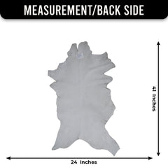 Luxury Handmade Brown & White Goat Skin Rug - Soft, Durable & Eco-Friendly Artisan Floor Rug with Unique Colour Variations