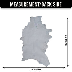 Luxurious Brown & White Goat Skin Rug - Handmade Pure Goat Skin Floor Rug - Unique Design - Hypoallergenic & Kid-Friendly - Non-Shedding - Celestial Leather Limited