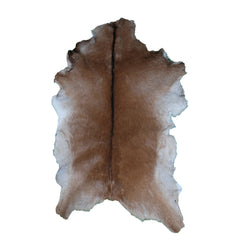 Dark Brown Rug - Soft, Durable, and Eco-Friendly - Handmade Pure Goat Skin Floor Rug - Non-Slip Suede Back