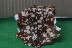 Handcrafted Tri-Color Goat Skin Rug - Soft and Durable for Elegant Interiors