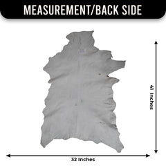 Luxurious Brown White Goat Skin Rug - Soft, Durable & Eco-Friendly - Perfect for Kids - Pets - Hypoallergenic - Non-Slip Suede Back - Celestial Leather Limited