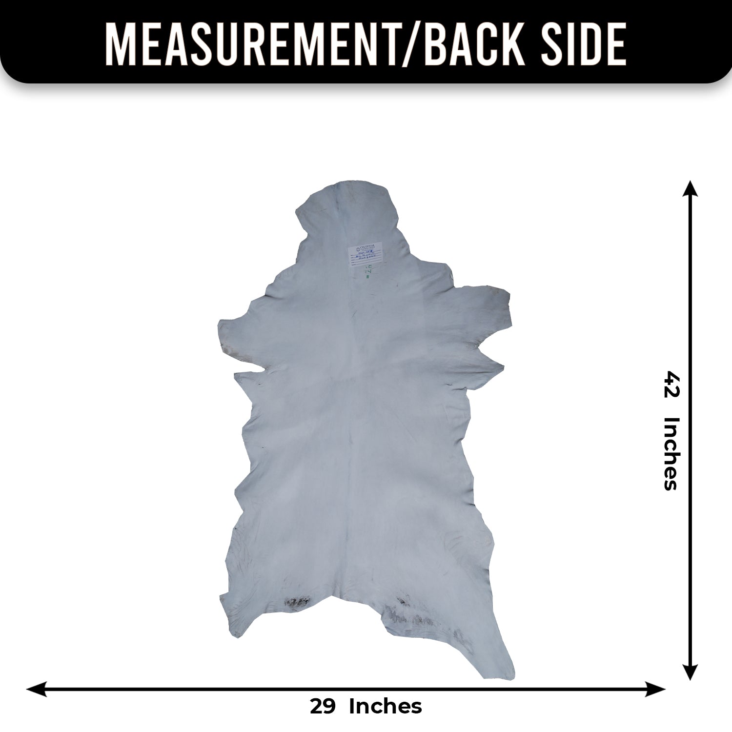 Genuine Goat Skin Rug - Black and White Pattern for Rustic Home Style