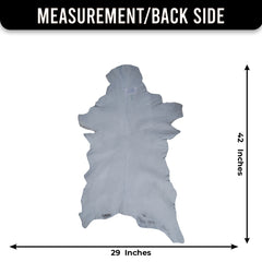 Genuine Goat Skin Rug - Black and White Pattern for Rustic Home Style