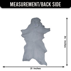 Luxurious Dark Brown Goat Skin Rug - Genuine Hair-On Leather for Elegant Décor