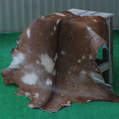 Handcrafted Dark Brown Goat Skin Rug – Authentic Elegance for Your Home