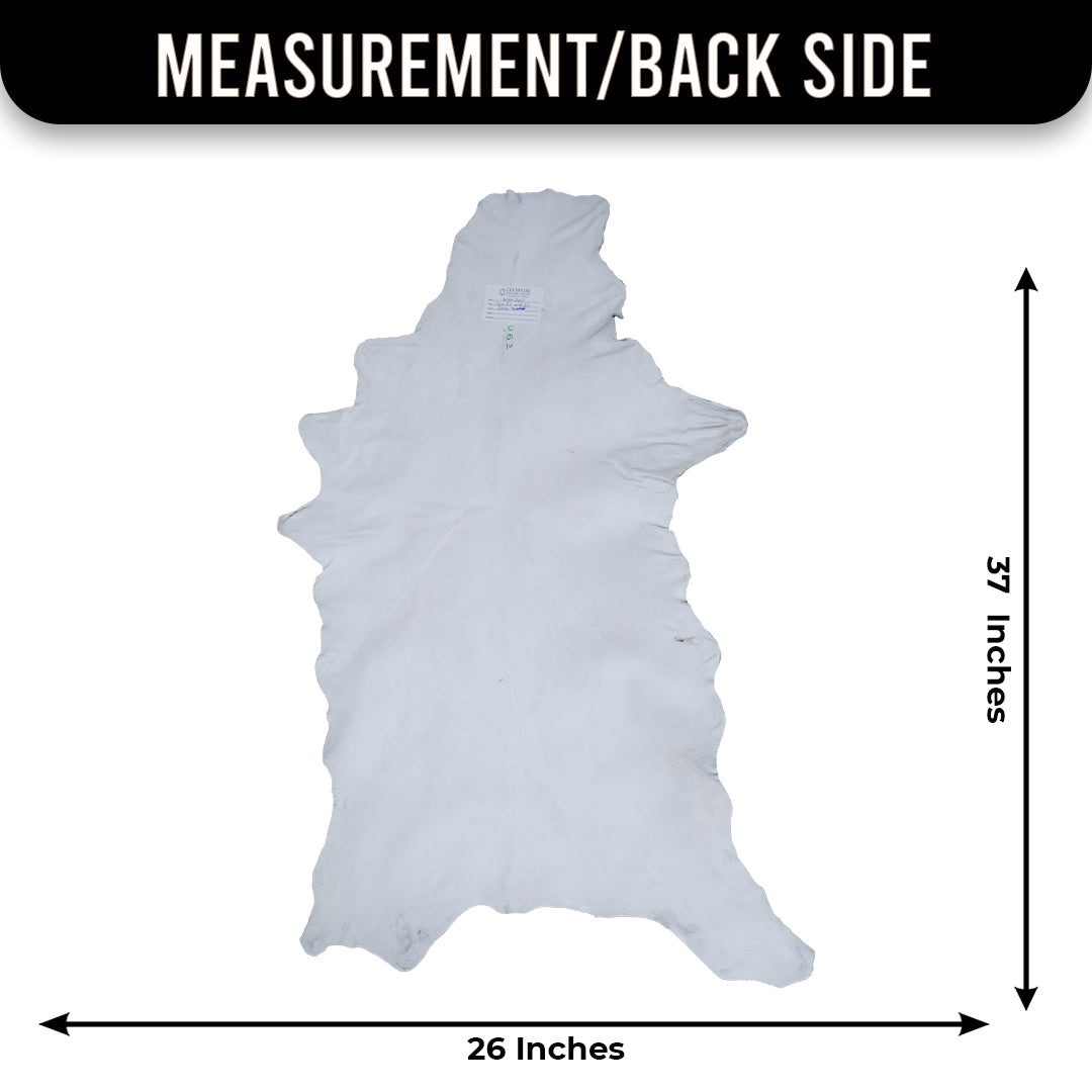 Natural Black and White Goat Hide Rug - Luxurious and Stylish Floor Accent