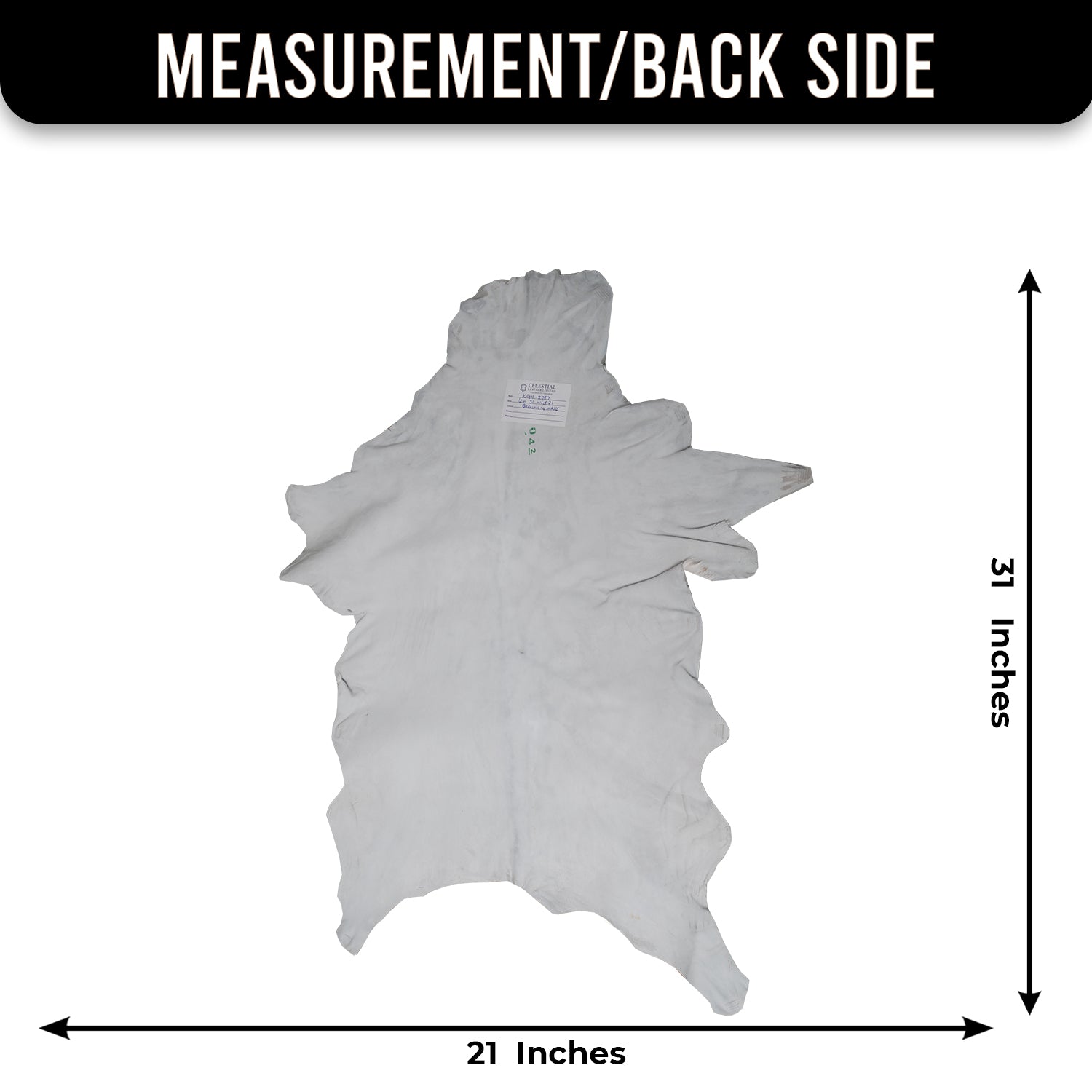 Luxurious Brown & White Genuine Goat Skin Rug for Home Décor