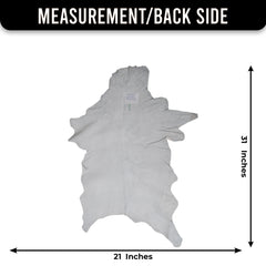 Luxurious Brown & White Genuine Goat Skin Rug for Home Décor