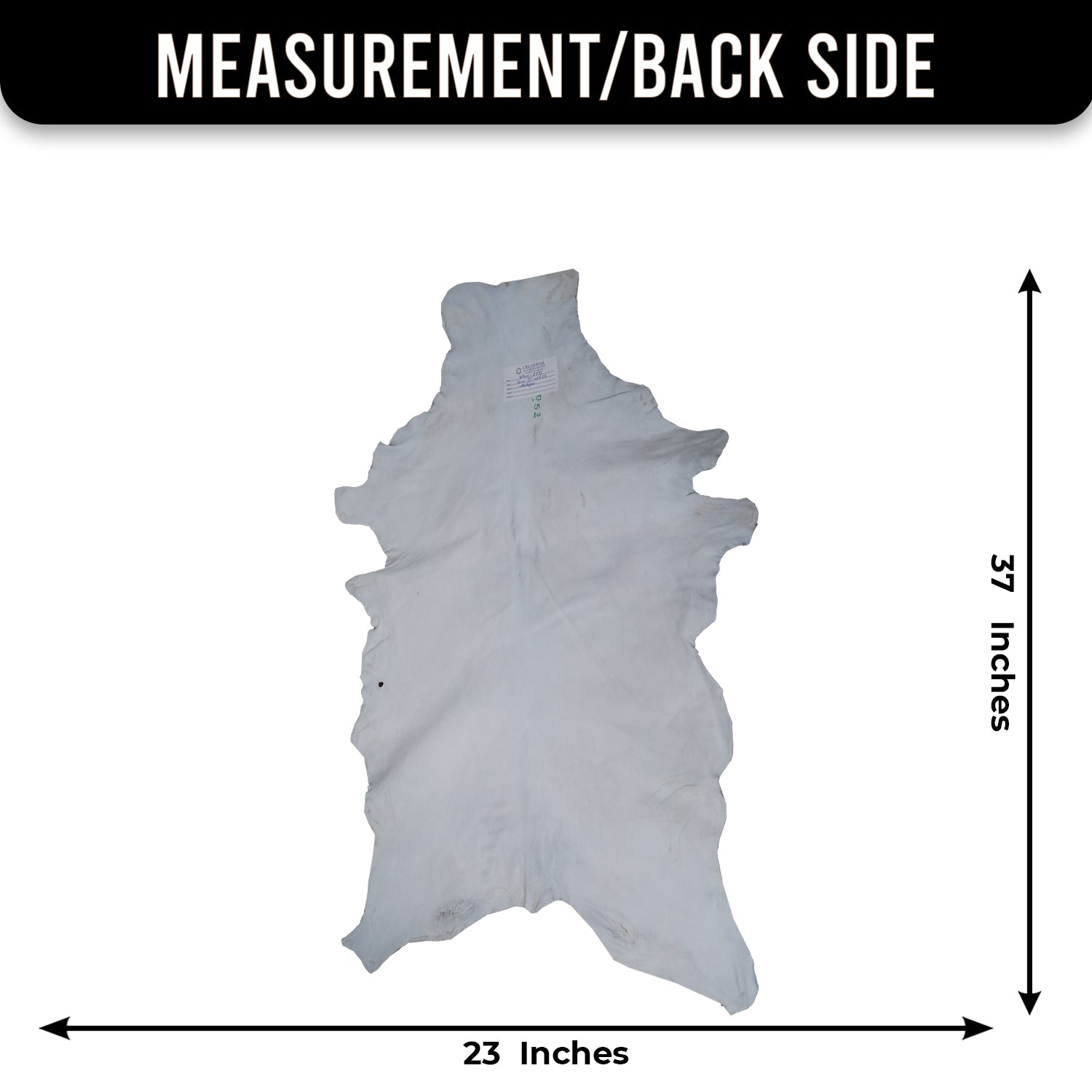 Premium Black and White Goat Skin Rug - Genuine Hair-On Leather for Home Décor