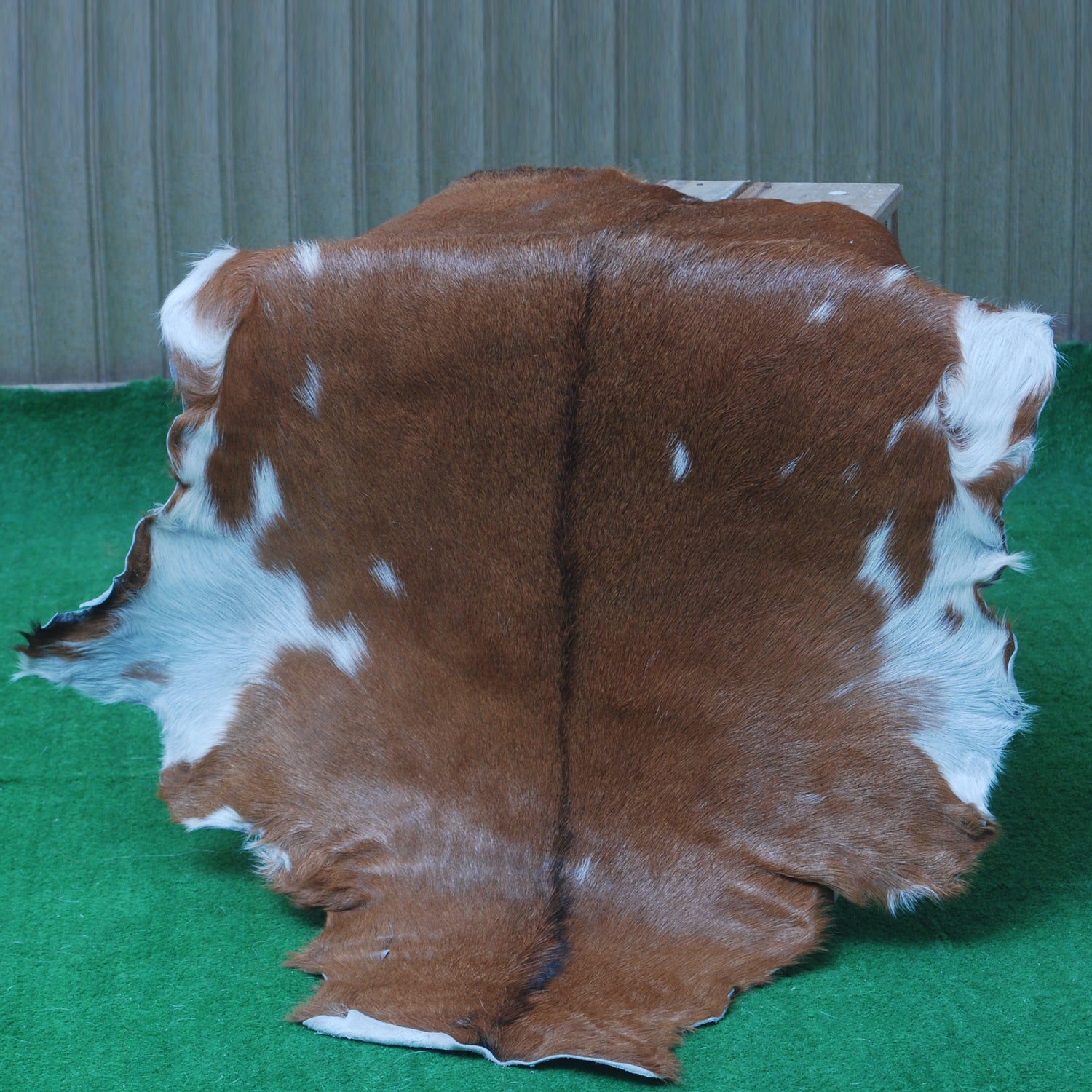 Premium Dark Brown Goat Hide Rug - Soft and Durable for Sophisticated Interiors